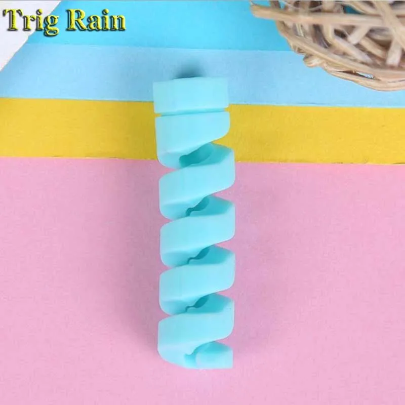 100 قطعة دوامة كابل حامي خط البيانات سيليكون بكرة ويندر واقية ل آيفون أندرويد USB شحن سماعة غطاء