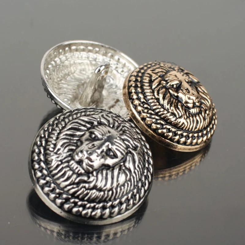 

Antique Silver/Gold Copper Metal Button Retro Jeans Coat Jacket Button Clothes Decorative Buckle Accessories 100 pcs/lot
