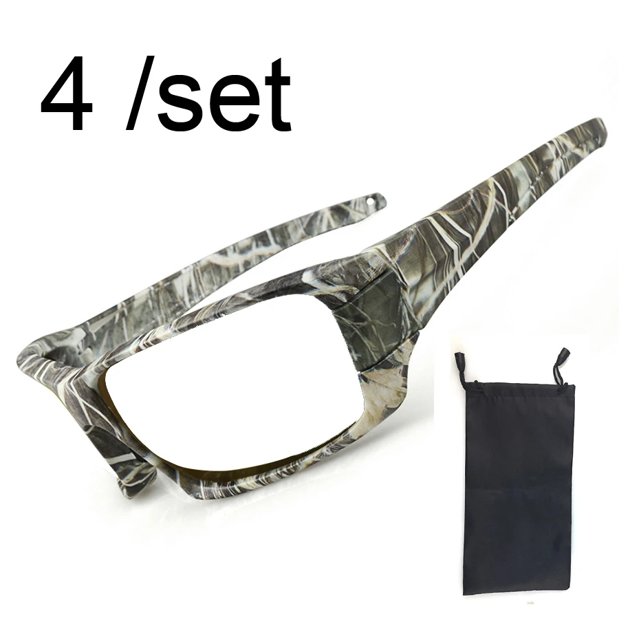 

4 Lots Fishing Glasses Frame Black Camouflage 2 Colors for GLA035