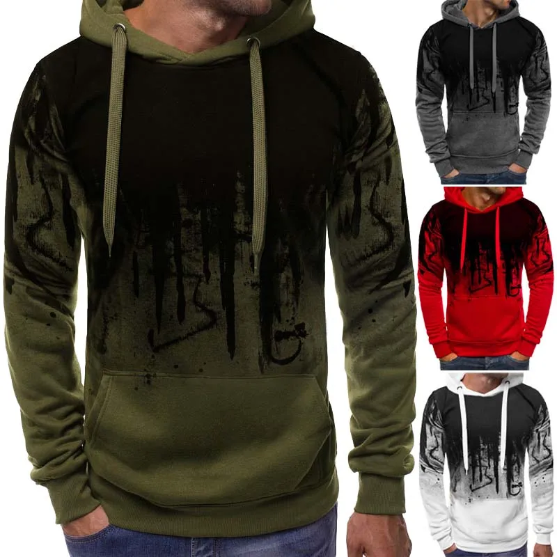 Plus Size 5XL Streetwear Hoodie Men Autumn Winter Casual Hoody Sweatshirt Men Slim Fit Print Pullovers Mens Hoodies Sweatshirts