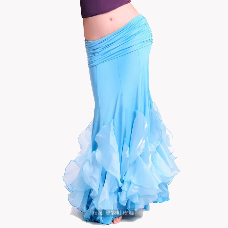 Women belly dancing skirt belly dance costume Gypsy Tribal dance costume Ruffle skirt belly dance skirt wrap package hip skirt