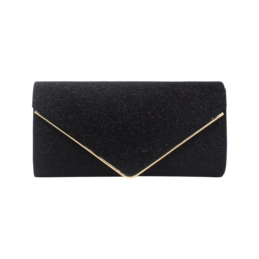 2023 Popular European American Style Clutch Bags Lady Woman Girl Female Flash Material Shiny Envelope Clutch Purses