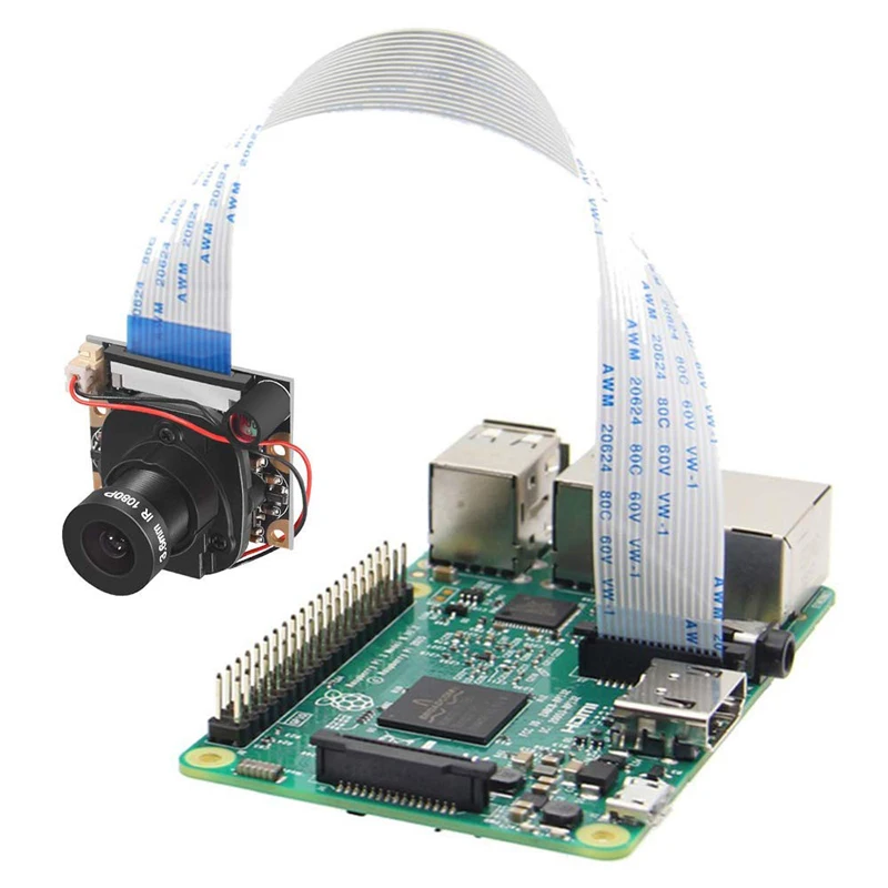Für Raspberry Pi Kamera Modul mit Automatische IR-Cut Night Vision Kamera 5MP 1080p HD Webcam für Raspberry pi 4B Modell 3 B +