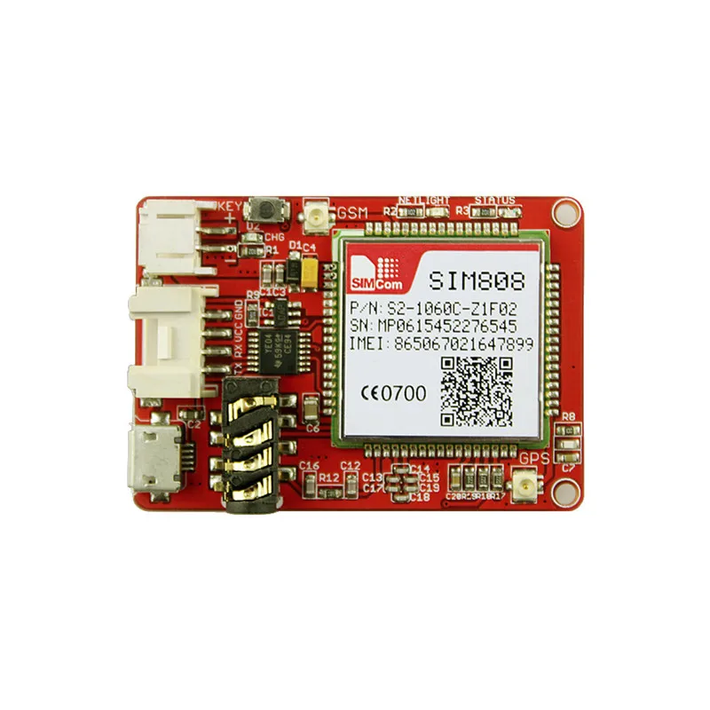 Elecrow Crowtail SIM808 модуль GPRS GSM GPS макетная плата GSM и GPS 2-в-1 Функциональный модуль с литиевой батареей 3,7 в