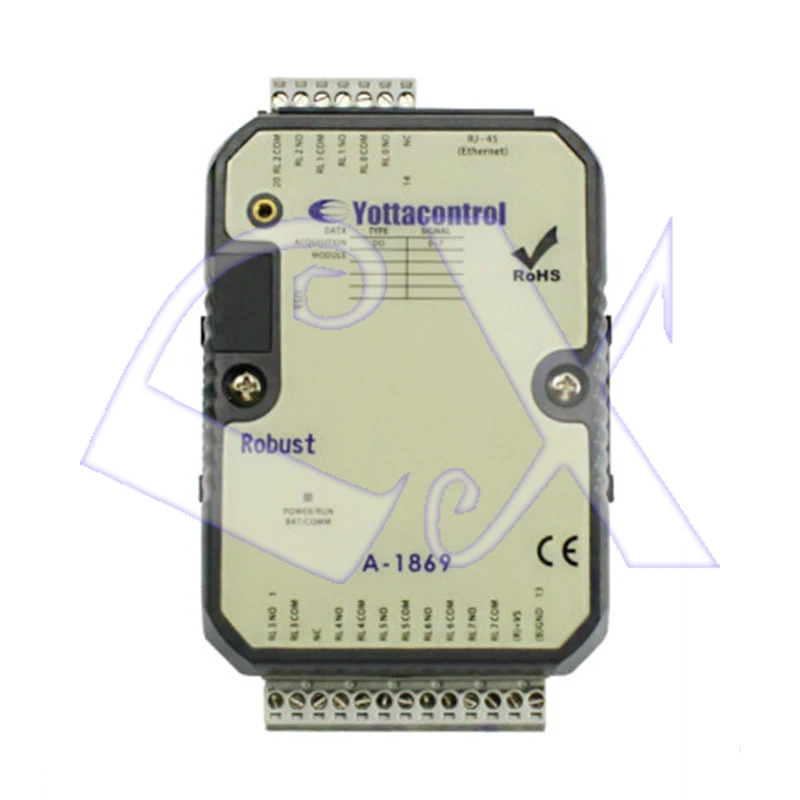 

A-1869 10-30VDC/24VAC 8DO Power Relay output digital I/O Ethernet module MODBUS TCP/IP protocol