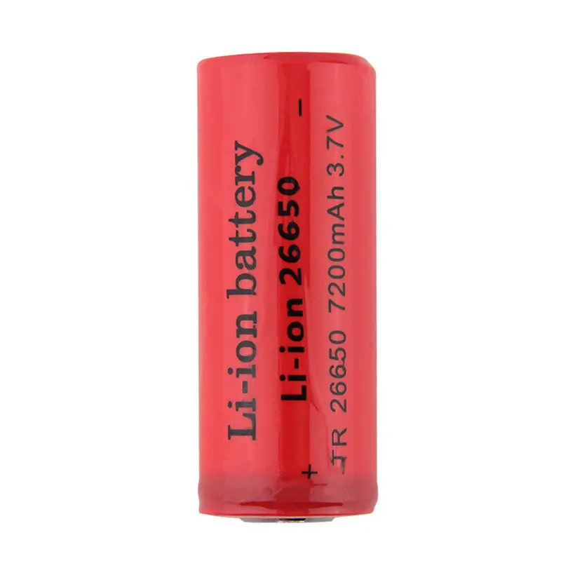 

GTF 26650 3.7v 7200mah Rechargeable Li-ion Battery Use for Flashlight DE 7200mah Capacity 26650 lithium Batteries