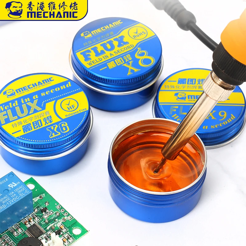 

MECHANIC Rosin Flux Soldering Paste LEAD-FREE BGA Solder Flux Electric Soldering Iron Welding Fluxes For PCB/BGA/PGA/SMD