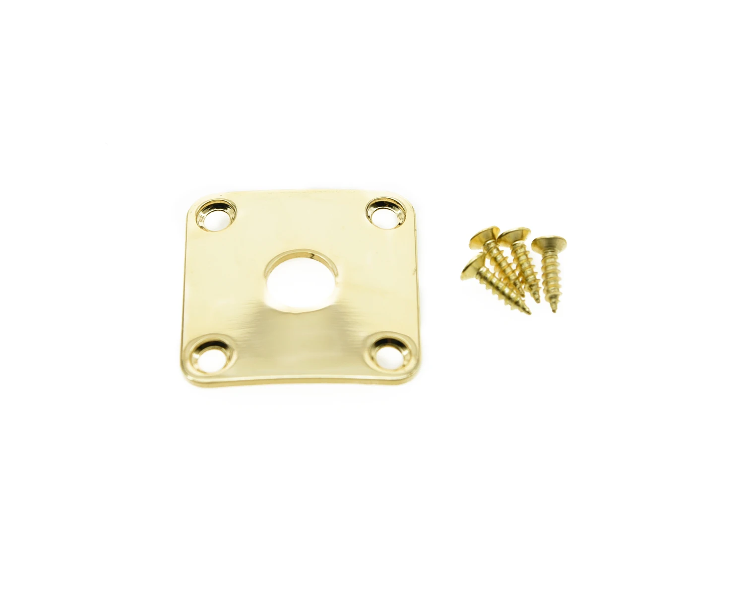 KAISH Curved Metal Jack Plate Square Jackplate w/ Screws Fits For Gibson Les Paul Chrome/Nickel/Black/Gold