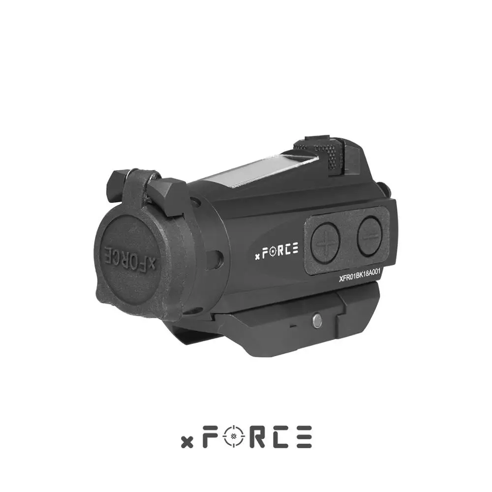 xFORCE XTSP Solar Red Dot Sight with Low Mount & Killflash / Kill Flash buy one get one free offset rail mount(Black)