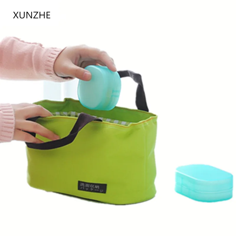 XUNZHE Round transparent plastic soap box Sponge soap holder Home Bathroom Accessories Set Soap edition fashion soap box