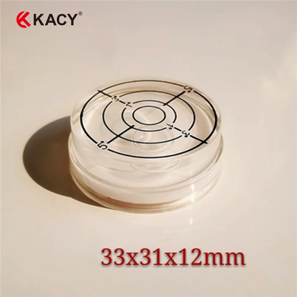 Kacy 33 × 31 × 12ミリメートル1ピースホワイトグリーンカラープラスチックブルズアイバブルレベル測定器