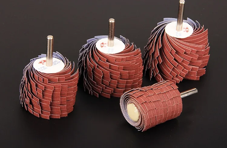 جديد 1 قطع OD38MM الرمل ورقة مصراع عجلة الصنفرة القماش تلميع عجلة للخشب معدن تتحمل البولندية 6 ملليمتر