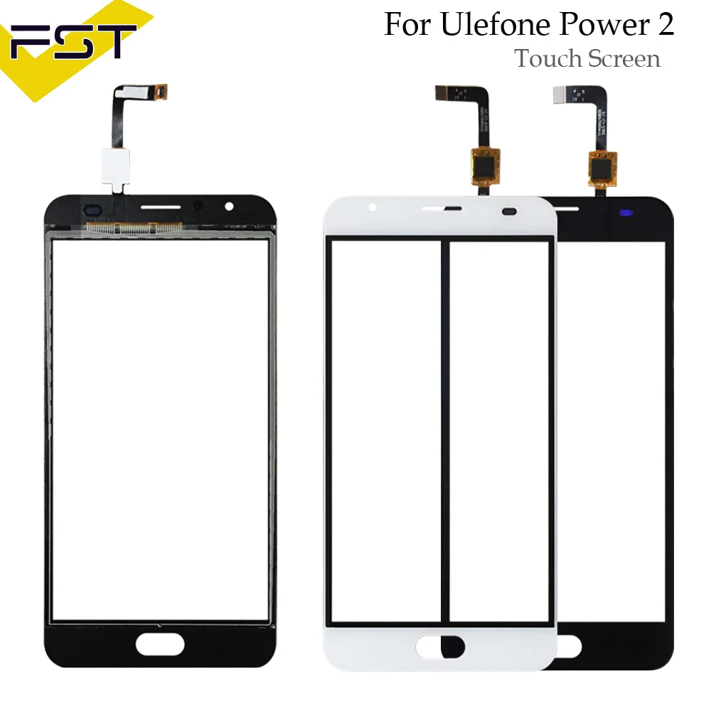 Touch Screen Panel For Ulefone Power 2 Touch Screen Glass Digitizer Panel Lens Sensor 5.5'' Mobile Phone Touch Adhesive