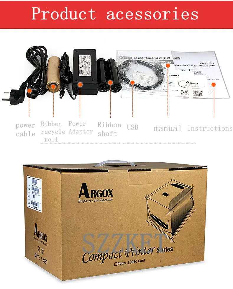 Nova impressora térmica original de transferência térmica adesiva CP-3140L 300dpi, impressora térmica de código de barras cp3140l cp3140 cp3140ex