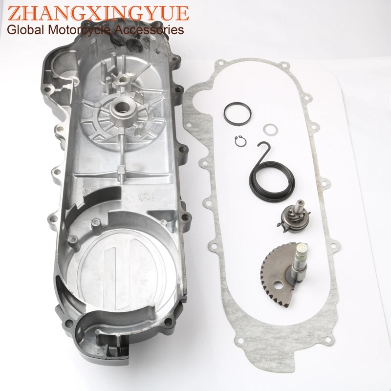 46cm gearbox body & start tooth & spring & gasket for Baotian BT49QT-12A1 12E 12F 12G 9F1 9F3 9R1 GY6 50cc 139QMB 4T