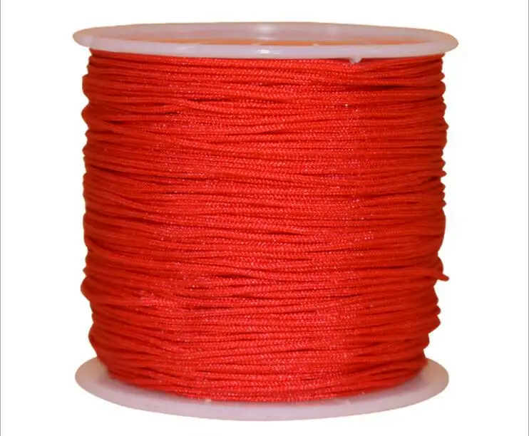 45M/roll Chinese Knot Cord String Cord 0.8mm Dia, For DIY Beading Wire Rope Handicraft Tool Hand Stitching Silk Tassel Thread