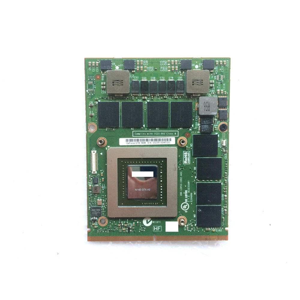 

FJHX2 - Видеокарта GTX 780 м GTX780M 4 ГБ GDDR5 VGA N14E-GTX-A2 для Alienware 15 R1/17 R2