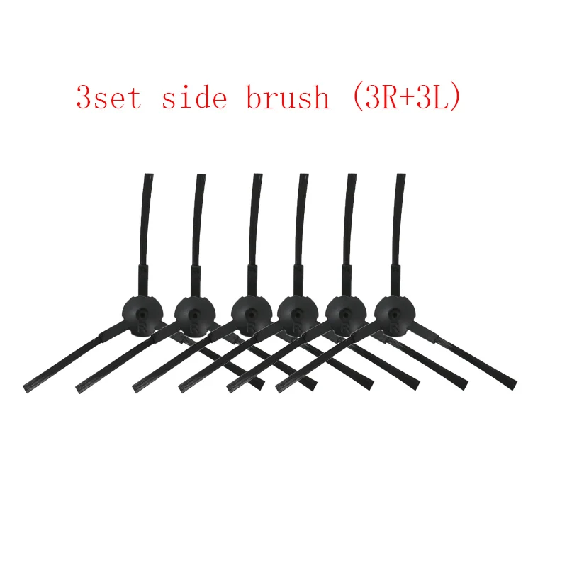 Side Brush (3 right+3 left) for ilife A4 A6 A4S V3S V3L V3S Pro V5 V50 V5S V5S Pro X5 T4 X430 X432 X620 X623 Cleaning brush part