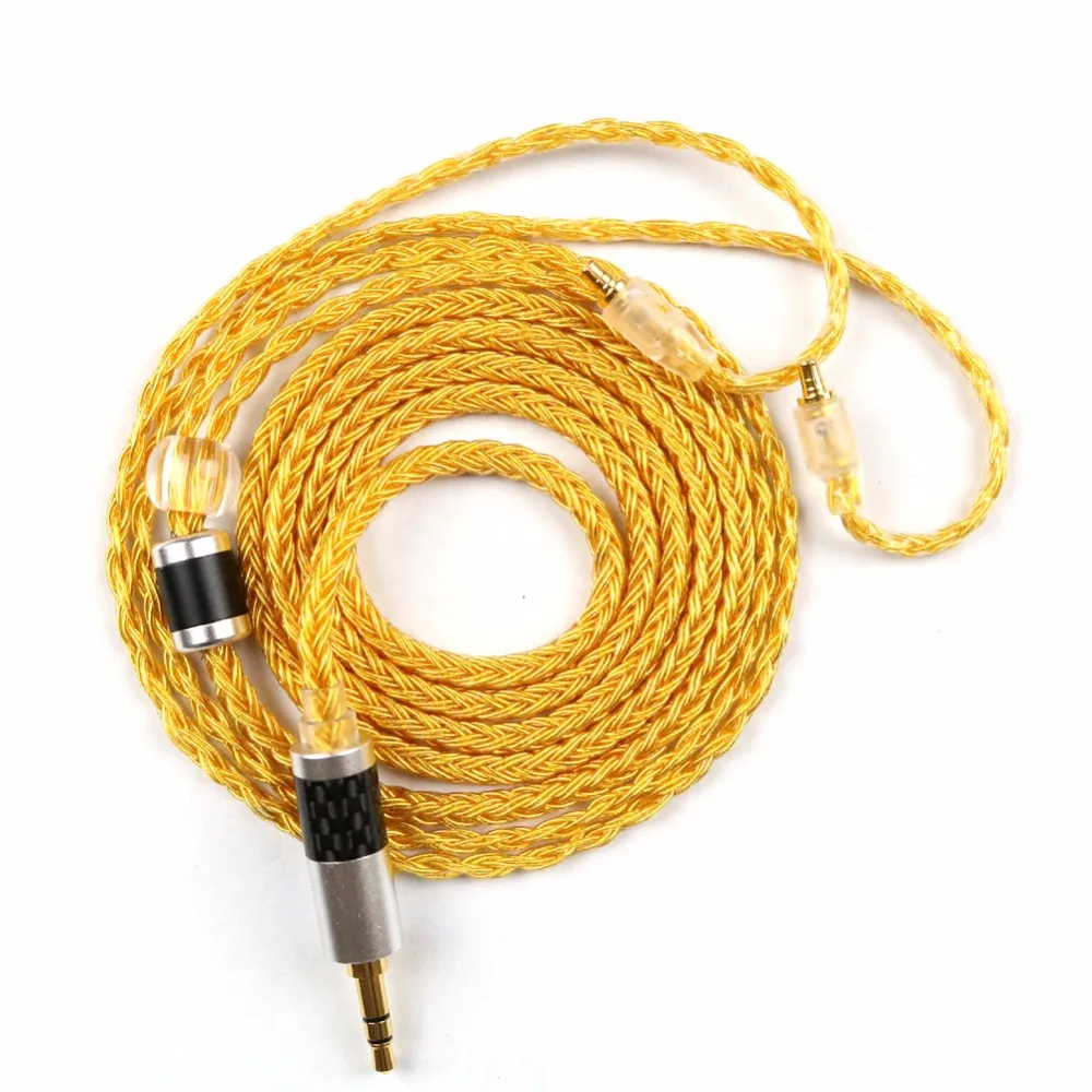 Free Shipping Haldane 16Cores  A2DC jack Cable 3.5mm Plug Upgrade Cable for CKR100 CKR90 CKS1100 LS50 E70 Headphones