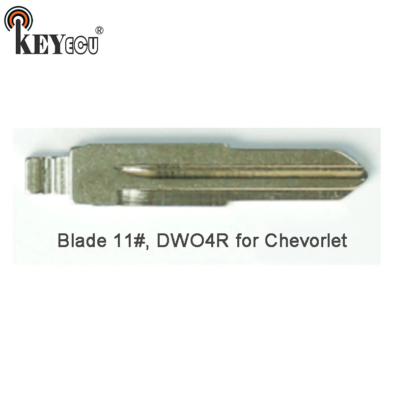 

KEYECU 25x KEYDIY Universal Remotes Flip Key Blade Blade 11#, DWO4R for Chevorlet