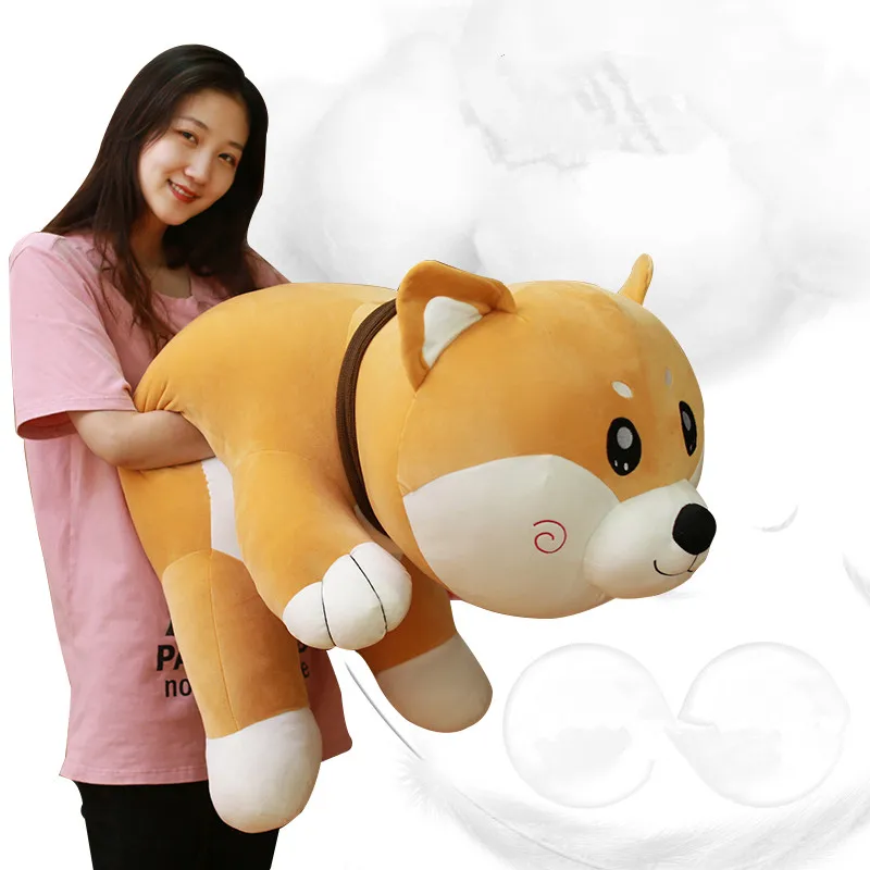 

Kawaii Shiba Inu plush doll jumbo cute plush dog toy girl sleeping pillow for children friend gift 100cm 120cm 150cm DY50411