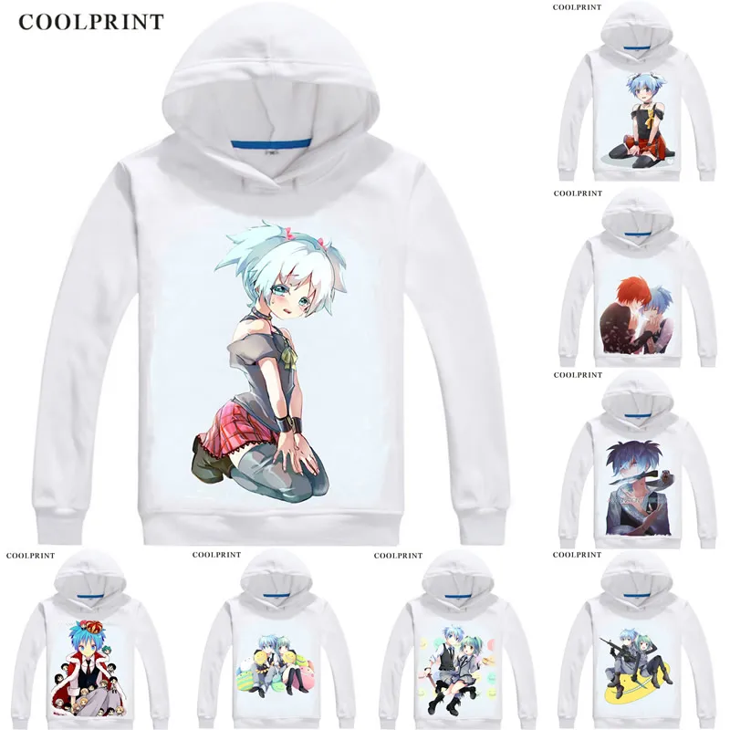 

Assassination Classroom Ansatsu Kyoushitsu Hoodie Hooded Hoodie Anime Manga Koro-Sensei Q! Shiota Nagisa Class 3-E Cosplay Shirt