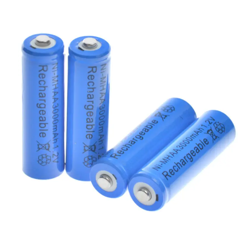 Перезаряжаемые никель-металлогидридные батарейки GTF 1,2 в, 3000 мА · ч, 4 шт., для пультов дистанционного управления, радиоприемников, фонарей, AA 1,2 в, 3000 мА · ч