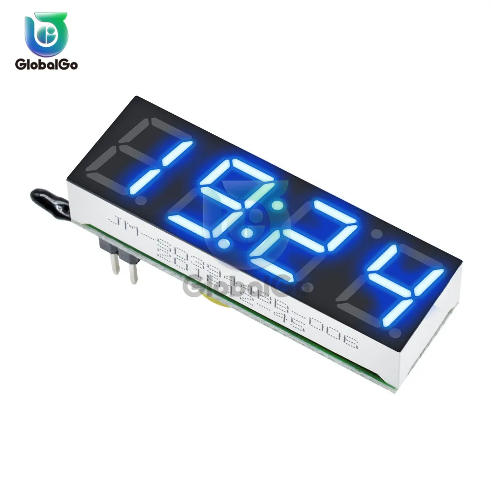 3In1 LED Clock Voltage Temperature Digital Display Module Voltage Temperature Detector Mini Thermometer Thermograph Voltmeter