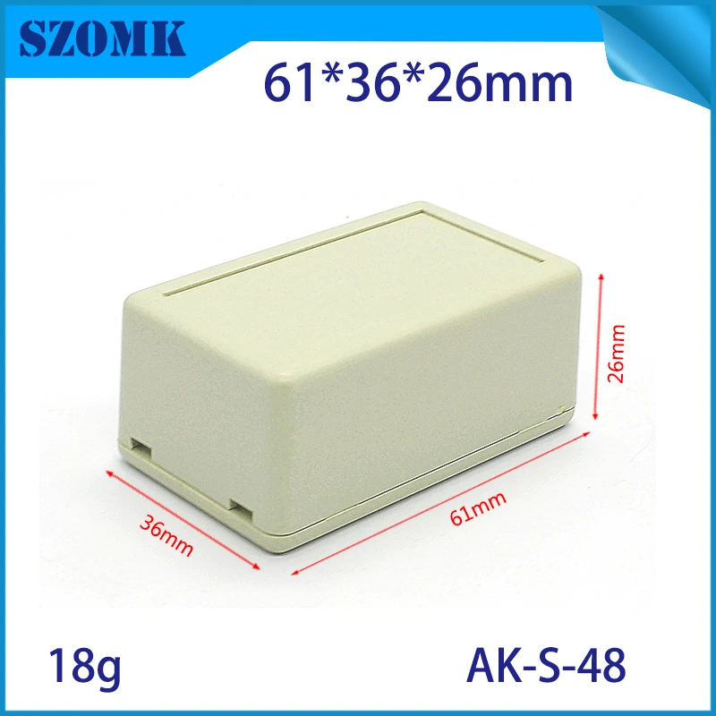 2Pieces small enclosures 61*36*26mm  plastic electronic project box diy abs housing case junction box project case szomk housing