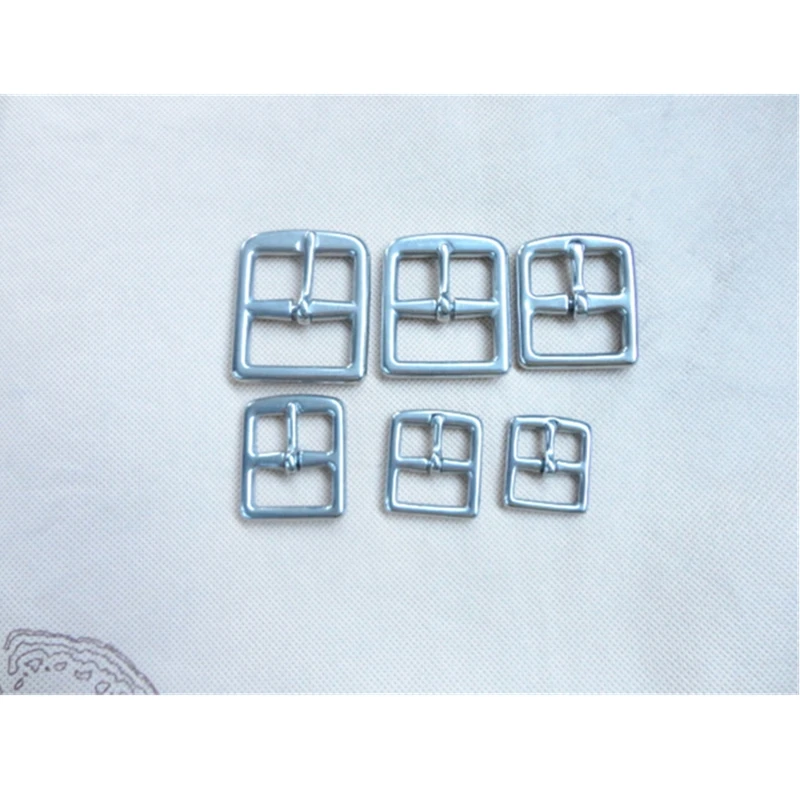 10pcs Stainless Steel Pin Buckle Garment Shoes Bag Stirrup Strap Buckle 20mm 23mm 26mm 29mm 32mm 34mm