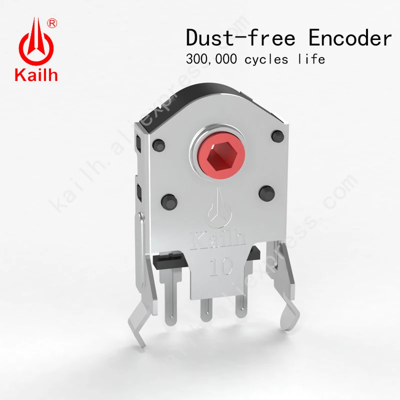 

Kailh 9/10/11/12mm Rotary Mouse Scroll Wheel Encoder with 1.74 mm hole mark,15-30 g force for PC Mouse alps encoder dust-free