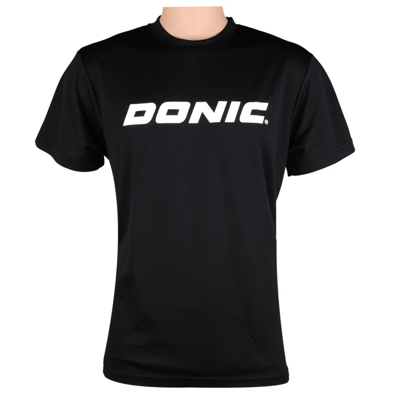 DONIC koszulki do tenisa stołowego koszulki treningowe pochłaniają pot komfort szybkoschnący ping pong shirt cloth sportswear