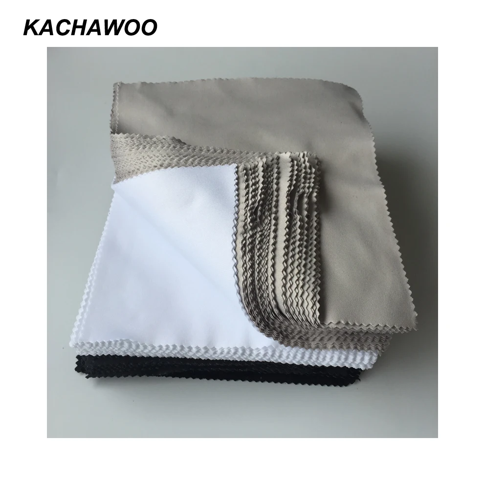 

Kachawoo 175mm x 145mm 100PCS cleaning cloth microfiber black white high quality lens cleaning wipes for glasses accessories