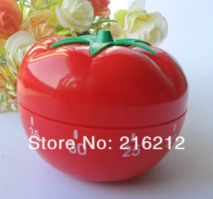 Kitchen cooking time alarm 60 minutes Red tomato mechanical style family