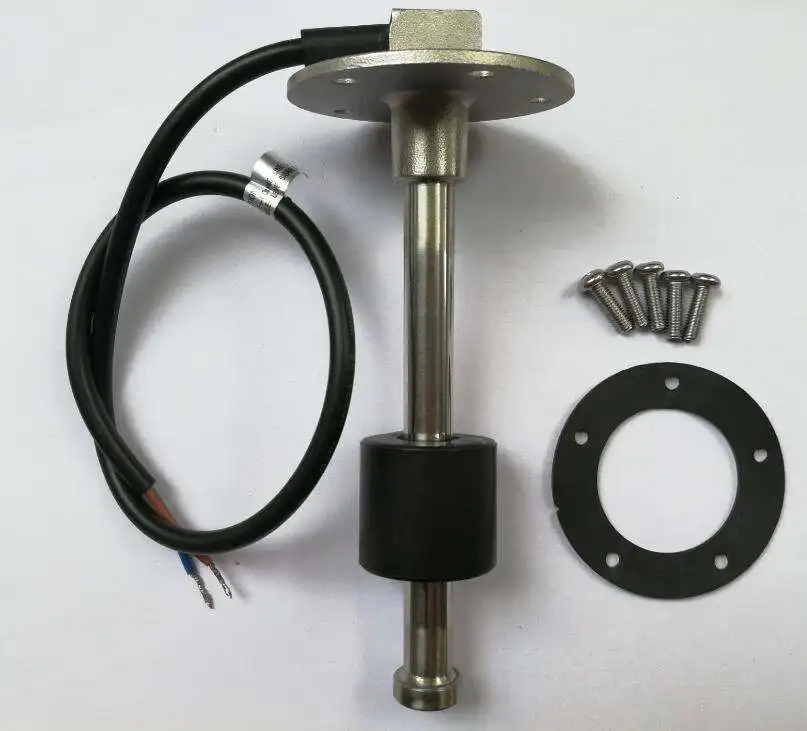 

Marine Boat Yacht Truck RV Fuel Water Tank Level Sensor Sending Unit 240-33ohms 304 Stainless Steel 100-500mm