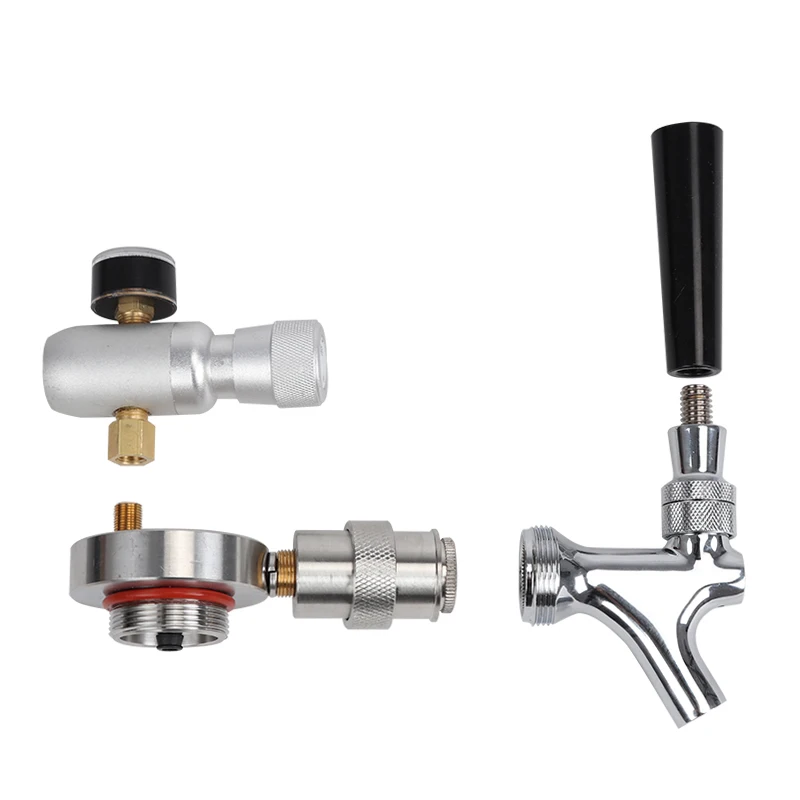 Beer Keg Dispenser,5L Mini Beer Barrel & Keg Spear & Beer Faucet Tap & Co2 Charger,Homebrew Beer Kit