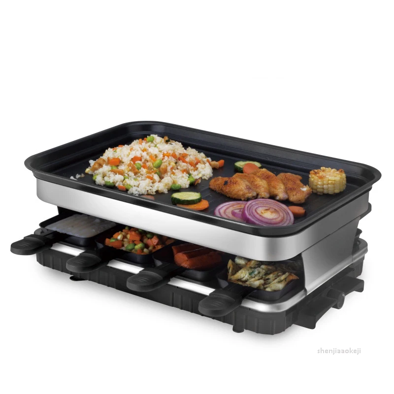 

Smokeless electric grill Home non-stick baking pan Indoor barbecue oven Barbecue pot Delicious barbecue pan 220v/50hz 1500w 1pc