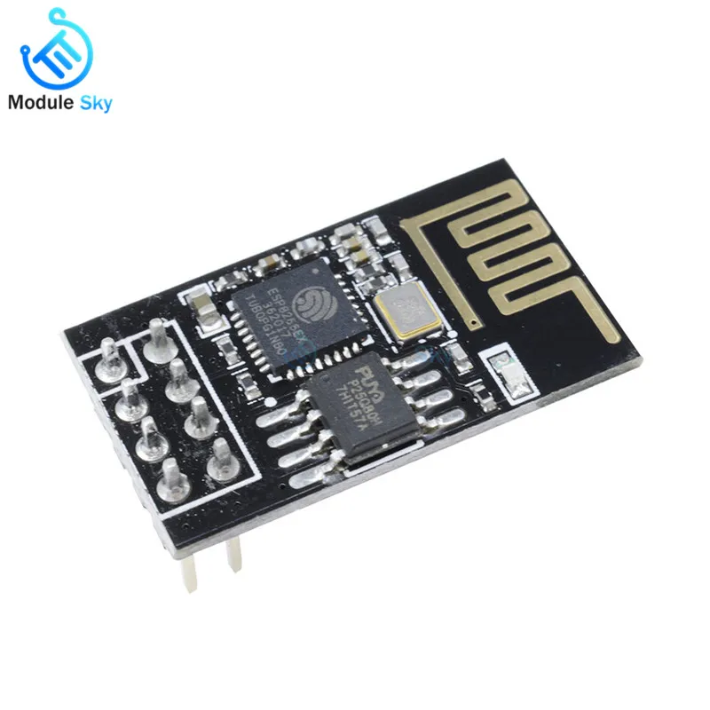 ESP-01S esp8266 serial wi-fi sem fio módulo transceptor receptor + ESP-01 eps01 pcb adaptador para arduino