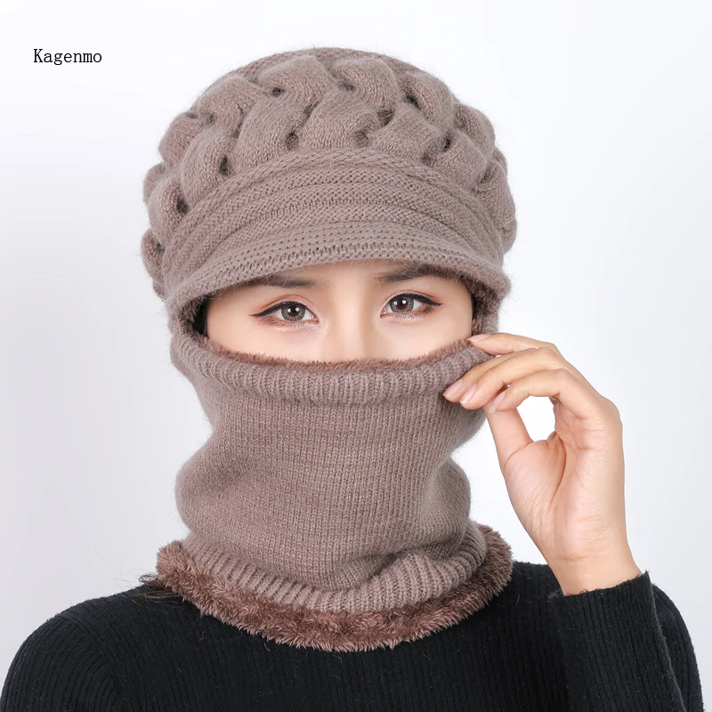 

Шапка Kagenmo из кроличьего меха, теплая, зимняя, женская