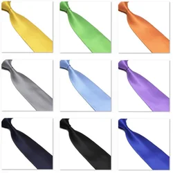 solid neckties Neck tie 15 colors Ties for Men polyester Cravat Wide Gravata