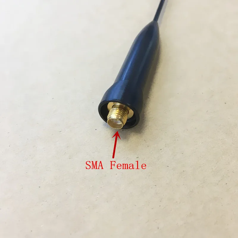 High gain thin soft long UV Dual Band SMA Female antenna for Kenwood Baofeng Wouxun Puxing Weierwei  Quansheng made in taiwan