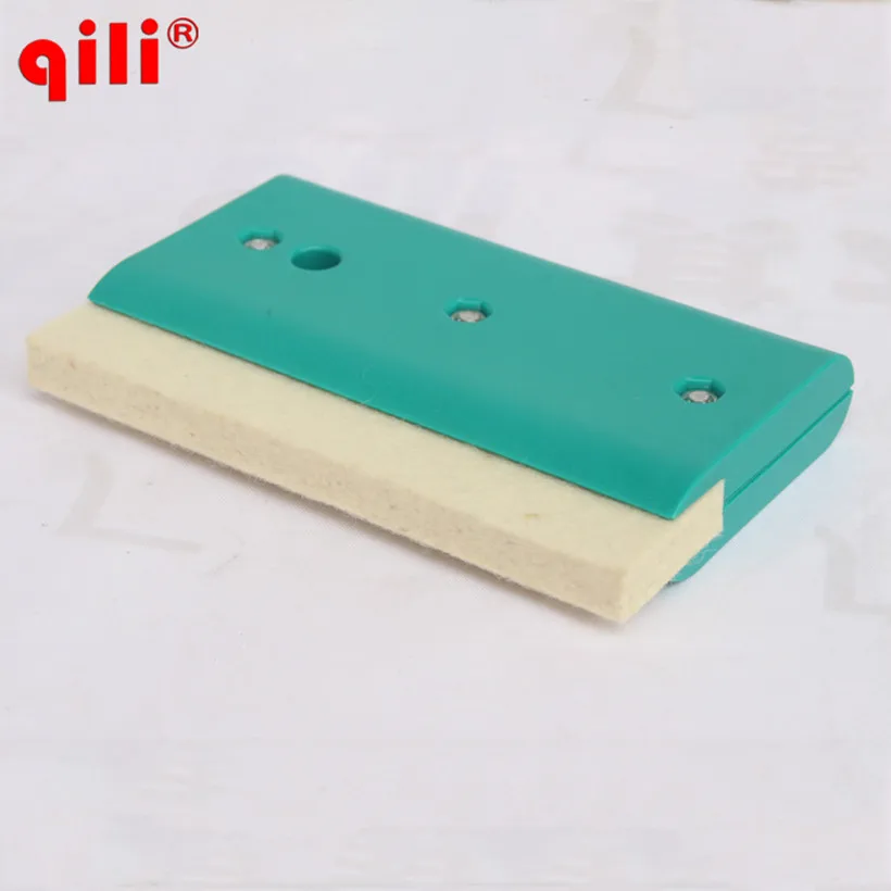 Qili White Squeegee Wool Scraper Squeegee Single Side Wool Squeegee Tool Car Wrap ToolWool Sscraper Blades