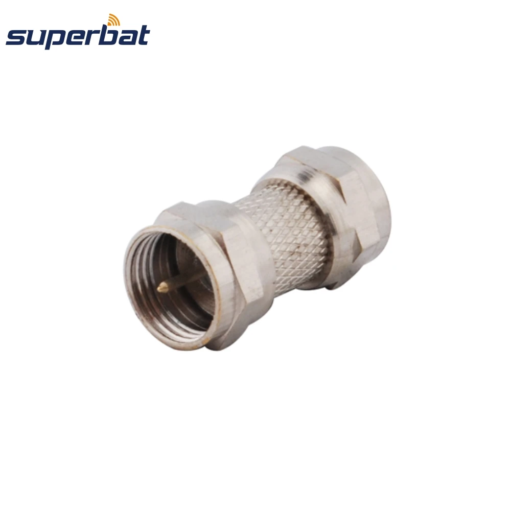 Superbat F Adapter F Plug to Male Straight RF Coaxial Connectors and Adapters