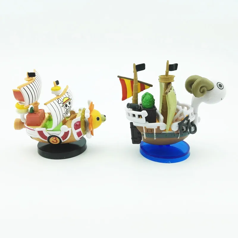 New Japanese ONE PIECE Cartoon Ship Model PVC Fish Tank Boat Ornament Merry Sunny Marine Ship Action Figure Aquarium Decoration