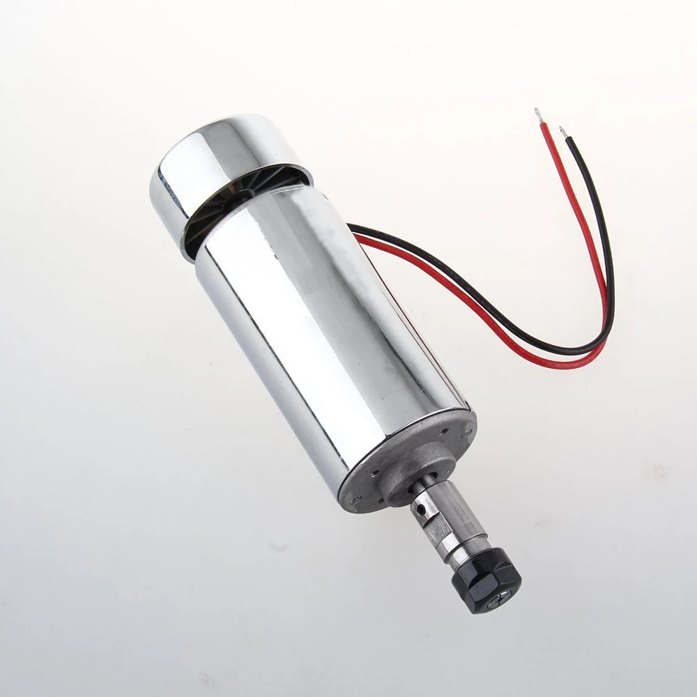 200w 300w 400w 500w CNC Spindle Air-cooling Spindle DC 12V-48V 500W Spindle Motor ER11 Brushed DIY Engraving Machine Spindle