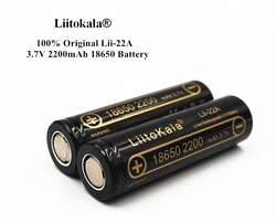 HK LiitoKala Lii-22A 3.7V 18650 2200mAh akumulator bateria litowo-jonowa akumulator litowo-jonowy do latarki