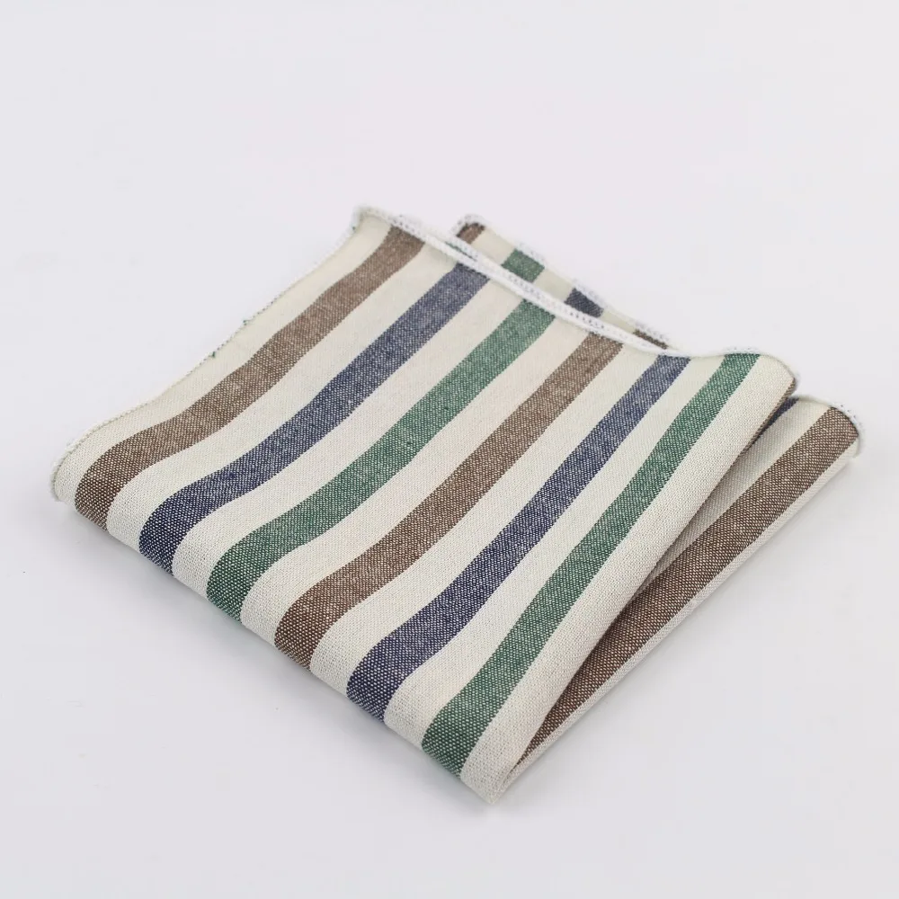 女性綿ハンカチ織りカラフルなプリントチェック柄ポケットスクエアメンズカジュアルレインボースクエアポケットハンカチタオル