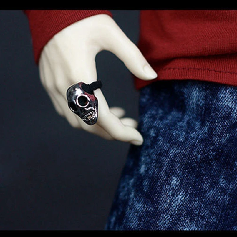 

BJD DOLL Mini Skull Ring For 1/3 24" 60CM 70CM Tall SD SD17 DK DZ AOD DD Doll Free Shipping