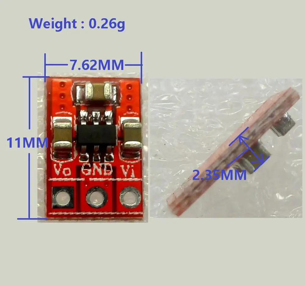 2PCS very small & light DD0505MD 250MA SMD 3.3V 3.7V 4.2V to 5V Charge Pump DC-DC Converter Boost Step Up Power Module