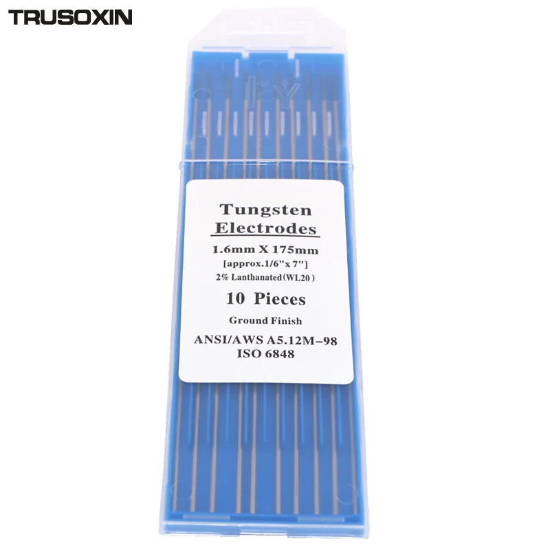 Welding Equipment Accessory 10pcs Blue head Lanthanated Tungsten Electrode TIG Tungsten Needle/Tungsten Rod/Solder Pin